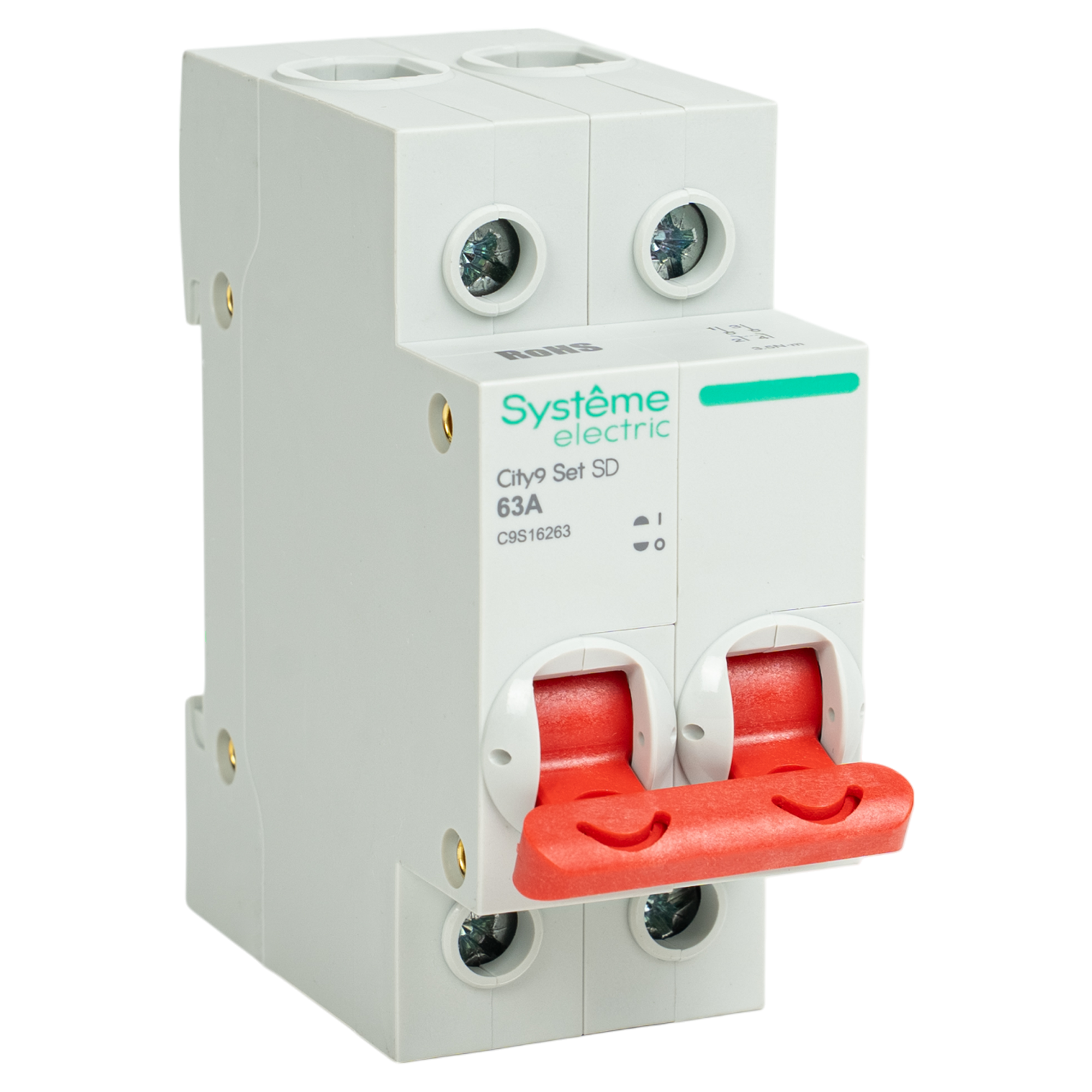 Выключатель нагрузки Systeme Electric City9 Set C9S16263 2P C63 А 6 кА - 2