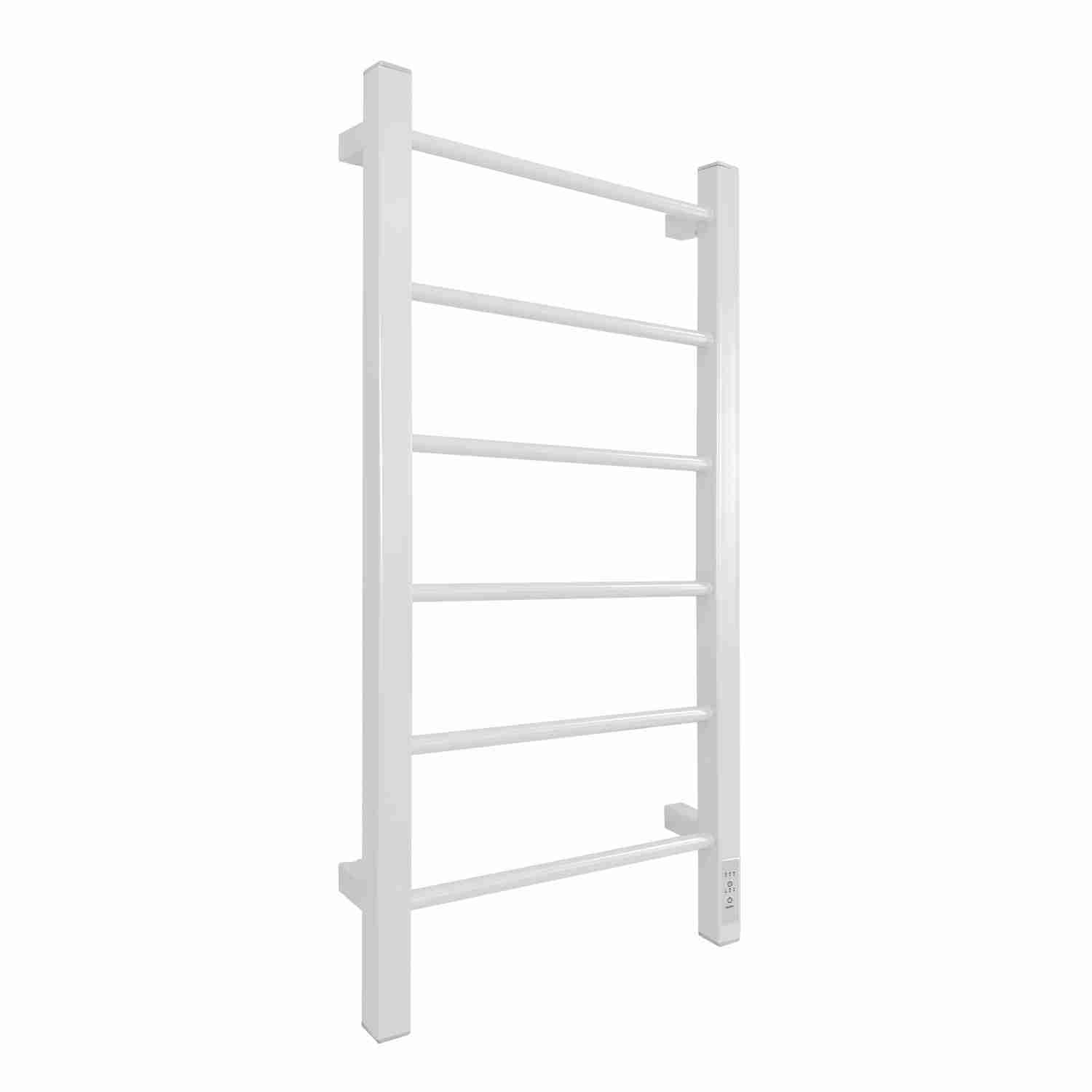 Изображение товара Полотенцесушитель электрический Рэмо ЭПС 400x800НС Н6Э 400x800 мм 100 Вт с терморегулятором лесенка белый