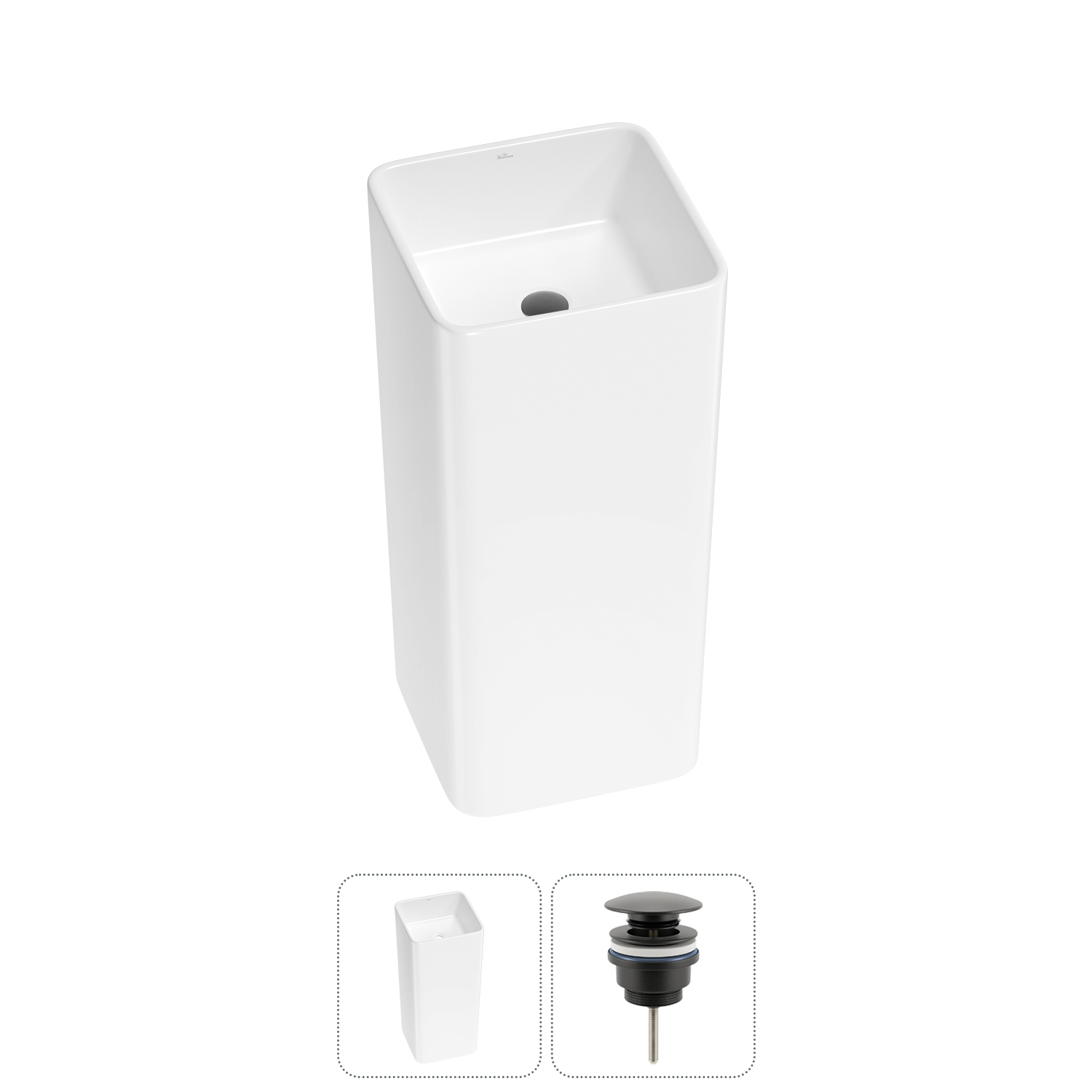 Изображение товара Раковина Wellsee Callipy Art 20213311R 40 см белый глянцевый керамика