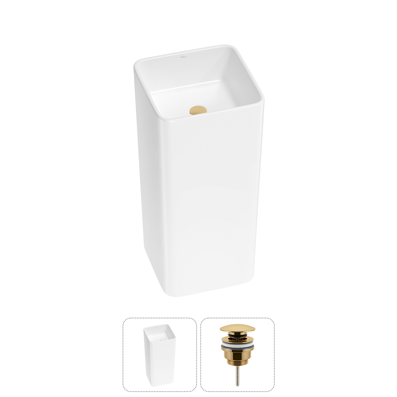 Изображение товара Раковина Wellsee callipy art 20213312R 40см цвет раковина 2 в 1: д/к