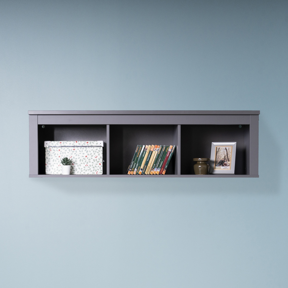 Изображение товара Настенная полка Гуд Лакк 131.2x41.4 см серый ДСП