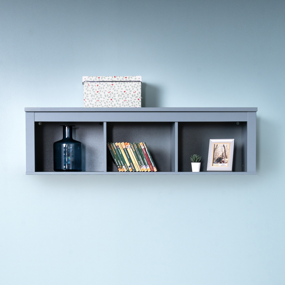 Изображение товара Настенная полка Гуд Лакк 131.2x41.4 см ДСП цвет темно-бирюзовый