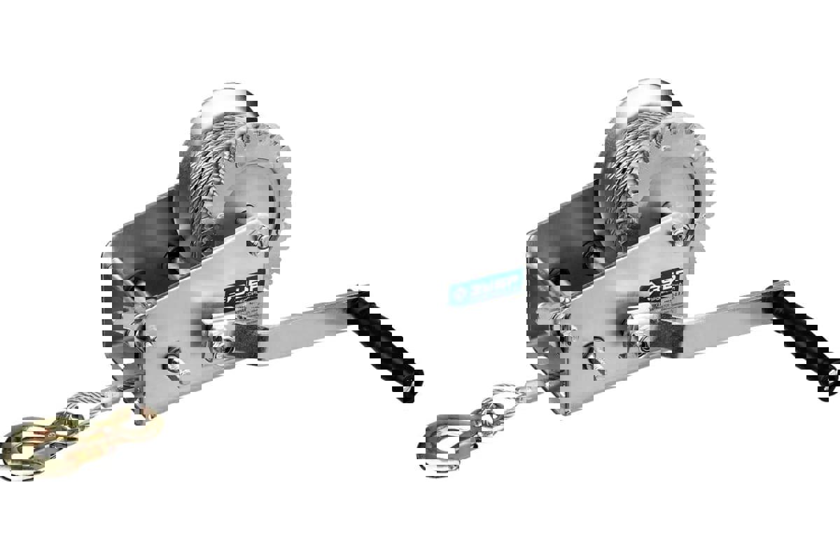 Изображение товара Ручная барабанная лебедка ЗУБР ПРОФЕССИОНАЛ 43113-0.9_z01 900 кг 8 м для строительных работ