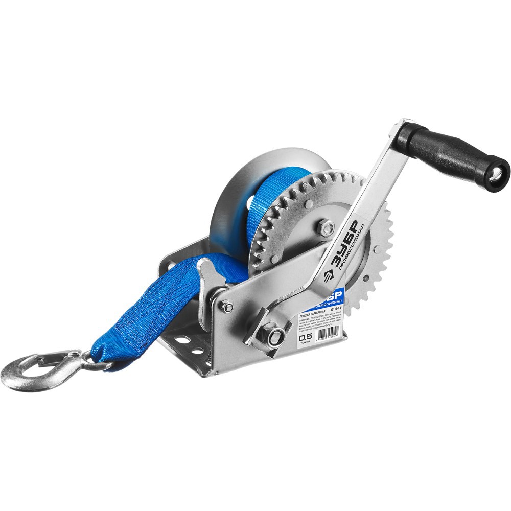 Изображение товара Лебедка ручная Зубр 43115-0.5 до 500 кг 8 м