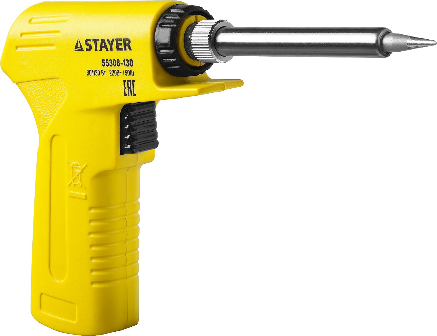 Изображение товара Электропаяльник STAYER PROTerm 55308-130 130 Вт для пайки электроники