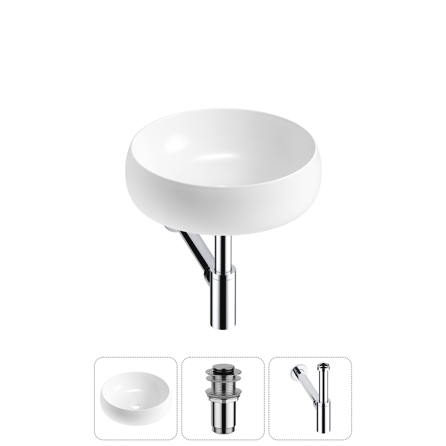 Изображение товара Раковина Lavinia Boho Bathroom Sink 20215051R 40 см керамическая белая