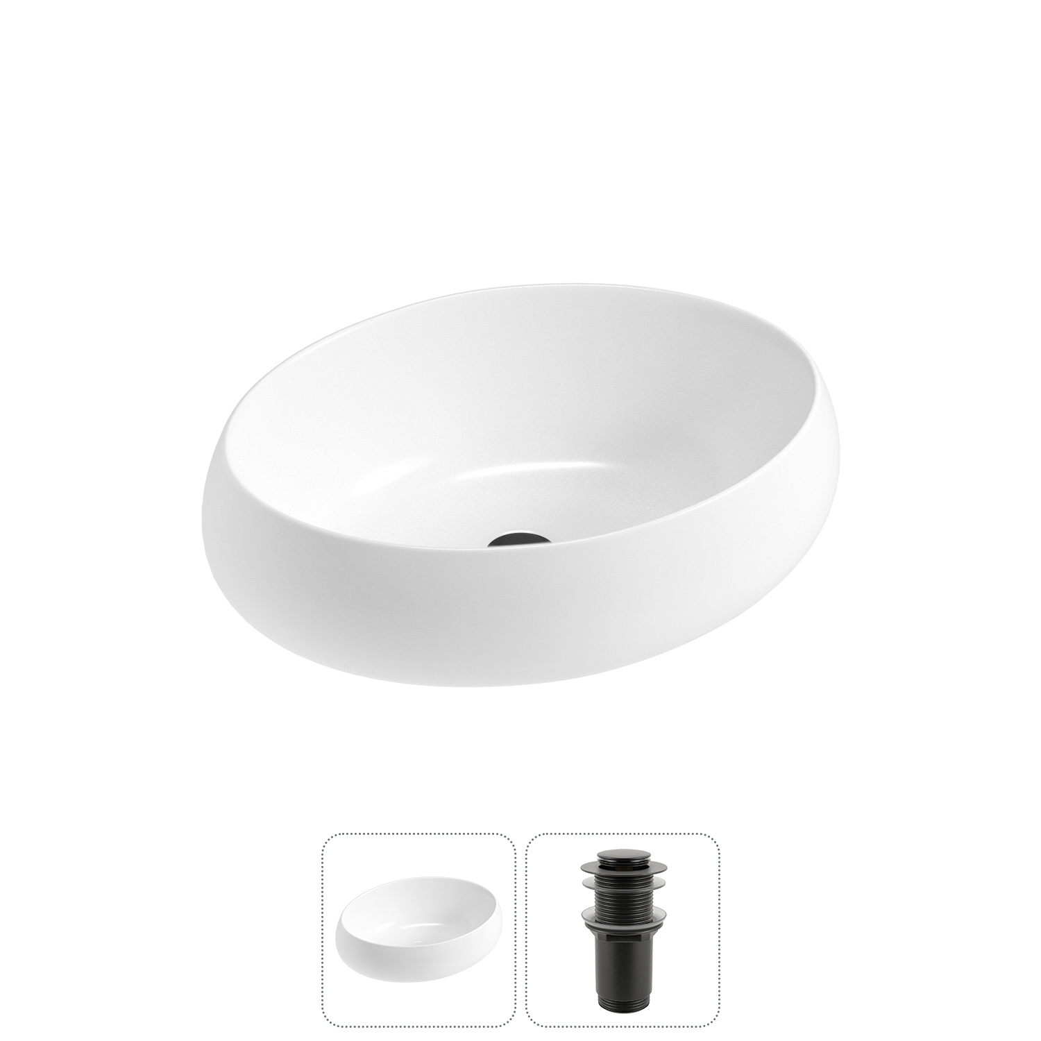 Изображение товара Раковина Lavinia Boho Bathroom Sink 20215064R 50 см белая глянцевая