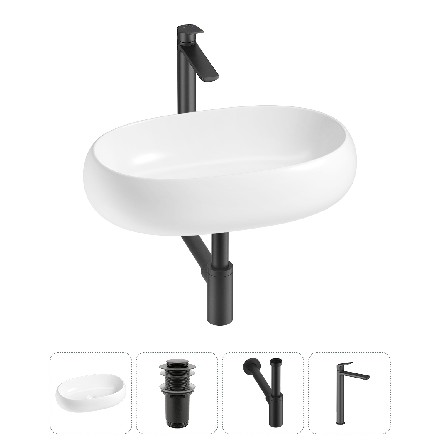 Изображение товара Раковина Lavinia Boho Bathroom Sink 56 см с комплектом деталей Германия
