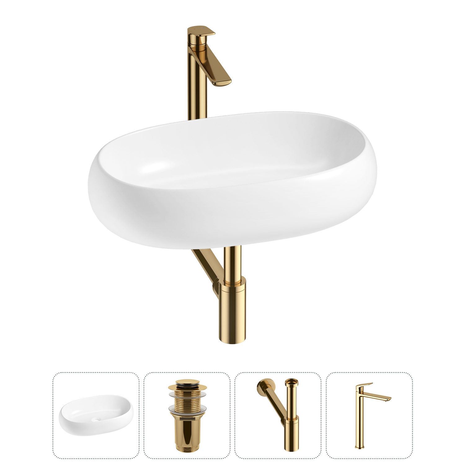 Изображение товара Раковина Lavinia Boho Bathroom Sink 20215089R 56 см с комплектом в Россию