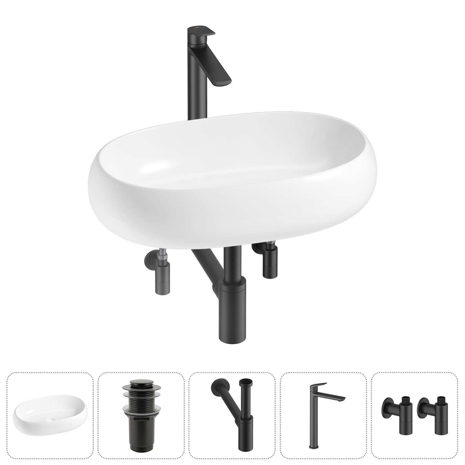 Изображение товара Раковина Lavinia Boho Bathroom Sink 56 см с антибактериальным покрытием