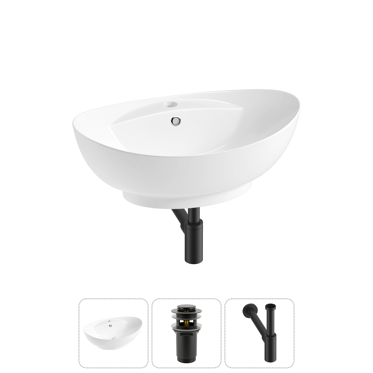 Изображение товара Раковина Lavinia Boho Bathroom Sink 20215148R овальная керамическая белая