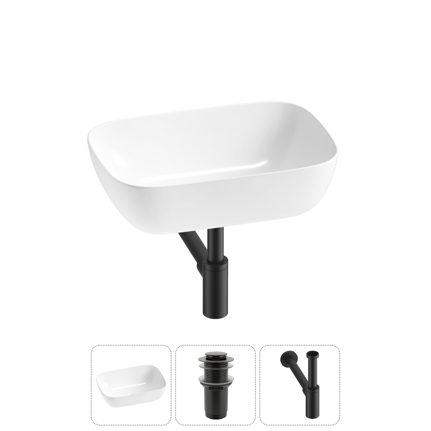 Изображение товара Раковина Lavinia Boho Bathroom Sink 46 см белая керамика легко монтаж