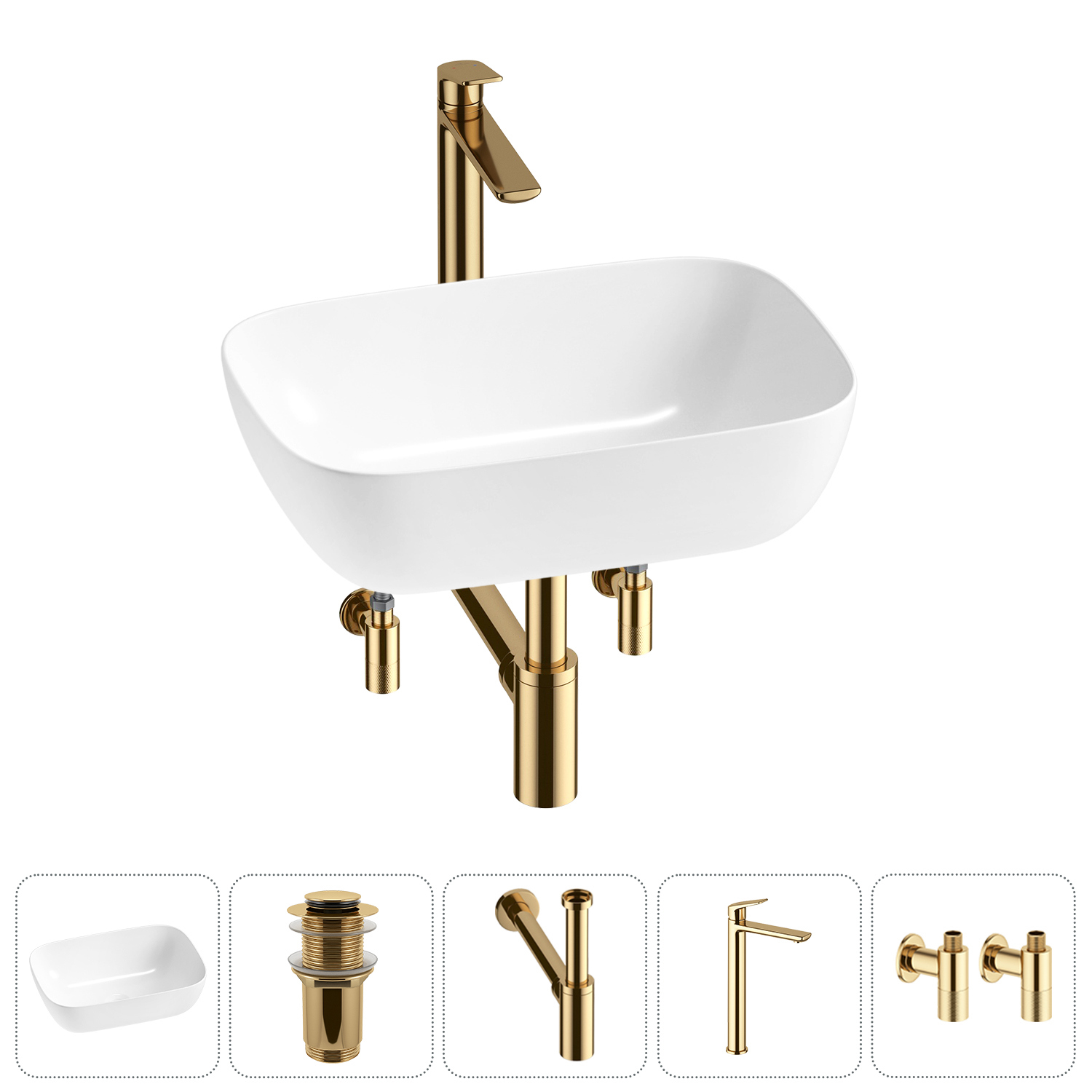 Изображение товара Раковина Lavinia Boho Bathroom Sink 20215205R 46 см белая глянцевая