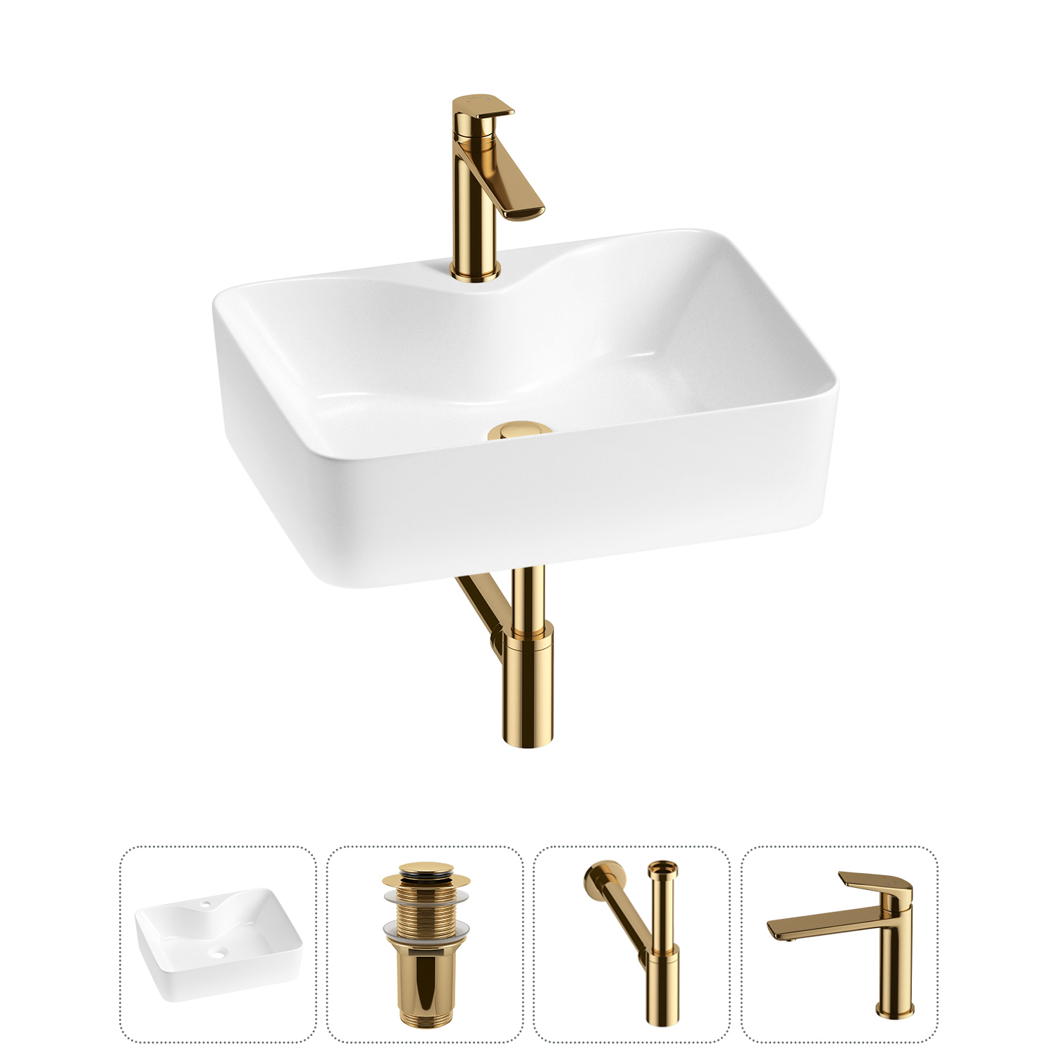 Изображение товара Раковина Lavinia Boho Bathroom Sink 48 см с комплектом и монтажом