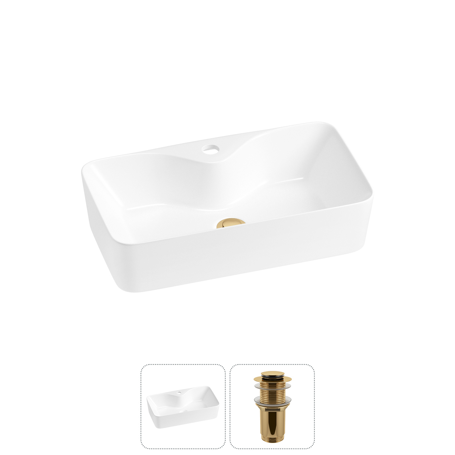 Изображение товара Раковина Lavinia Boho Bathroom Sink 20215273R 54 см белая глянцевая Германия