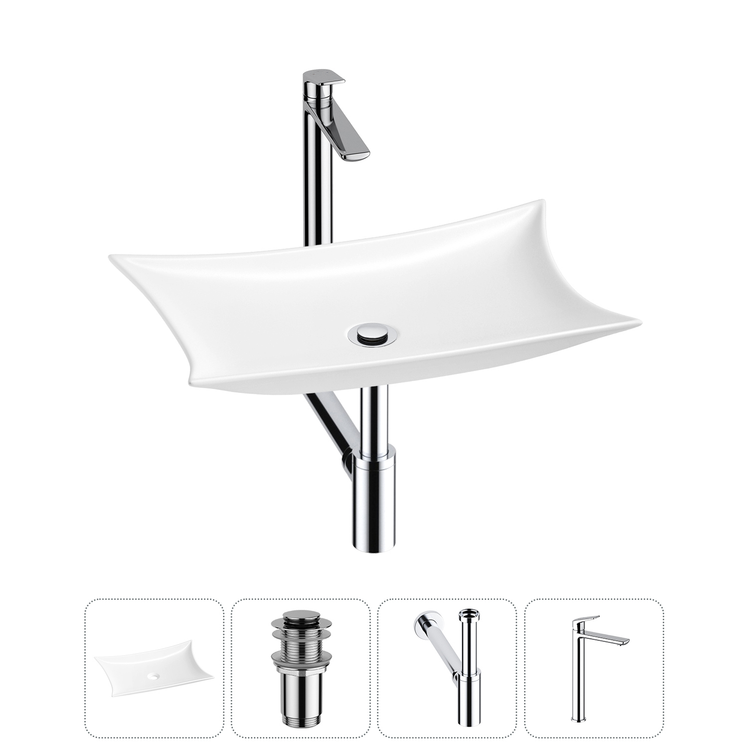 Изображение товара Раковина Lavinia Boho Bathroom Sink 20215295R 59 см с комплектом монтажа
