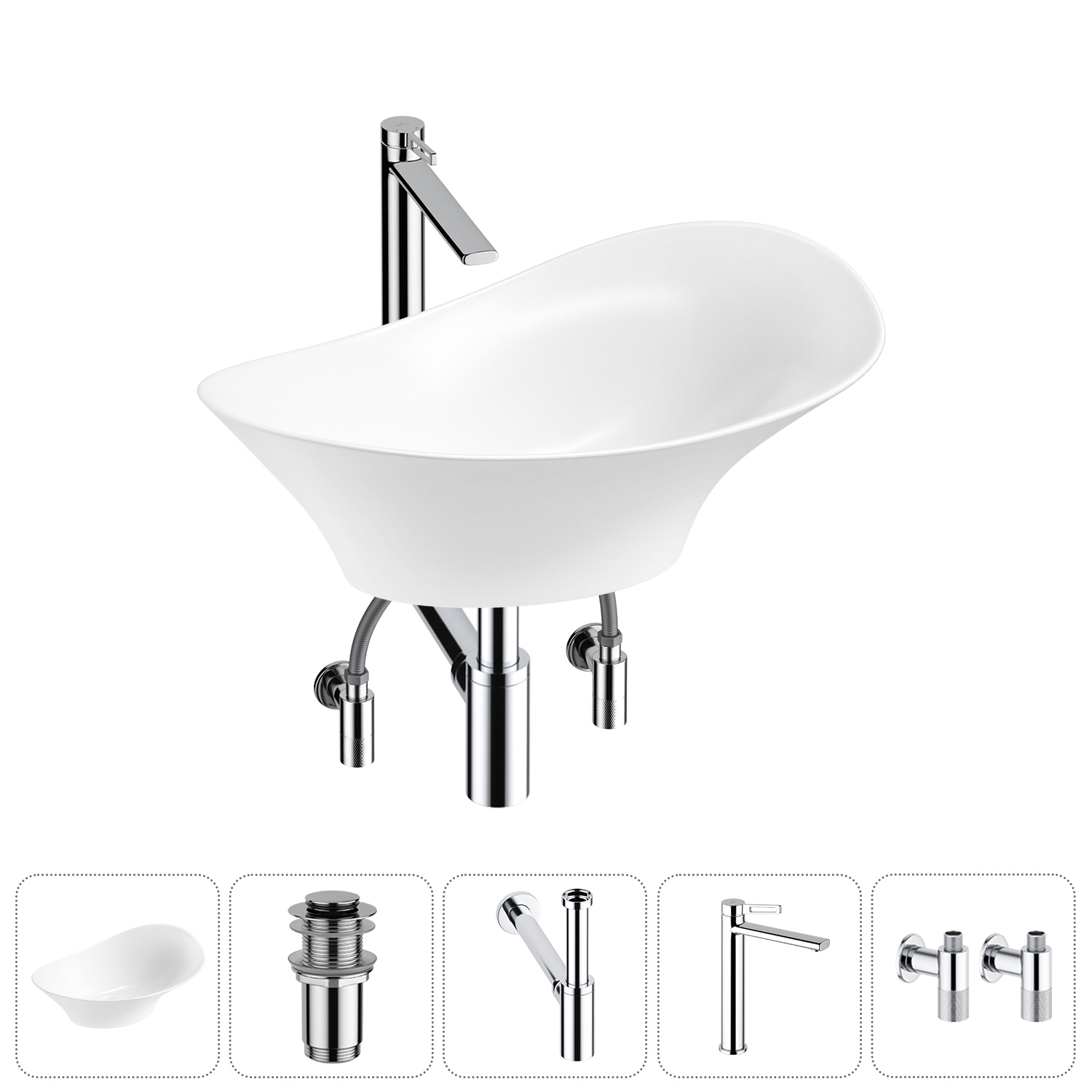 Изображение товара Раковина Lavinia Boho Bathroom Sink 20215360R 56 см керамическая с комплектом
