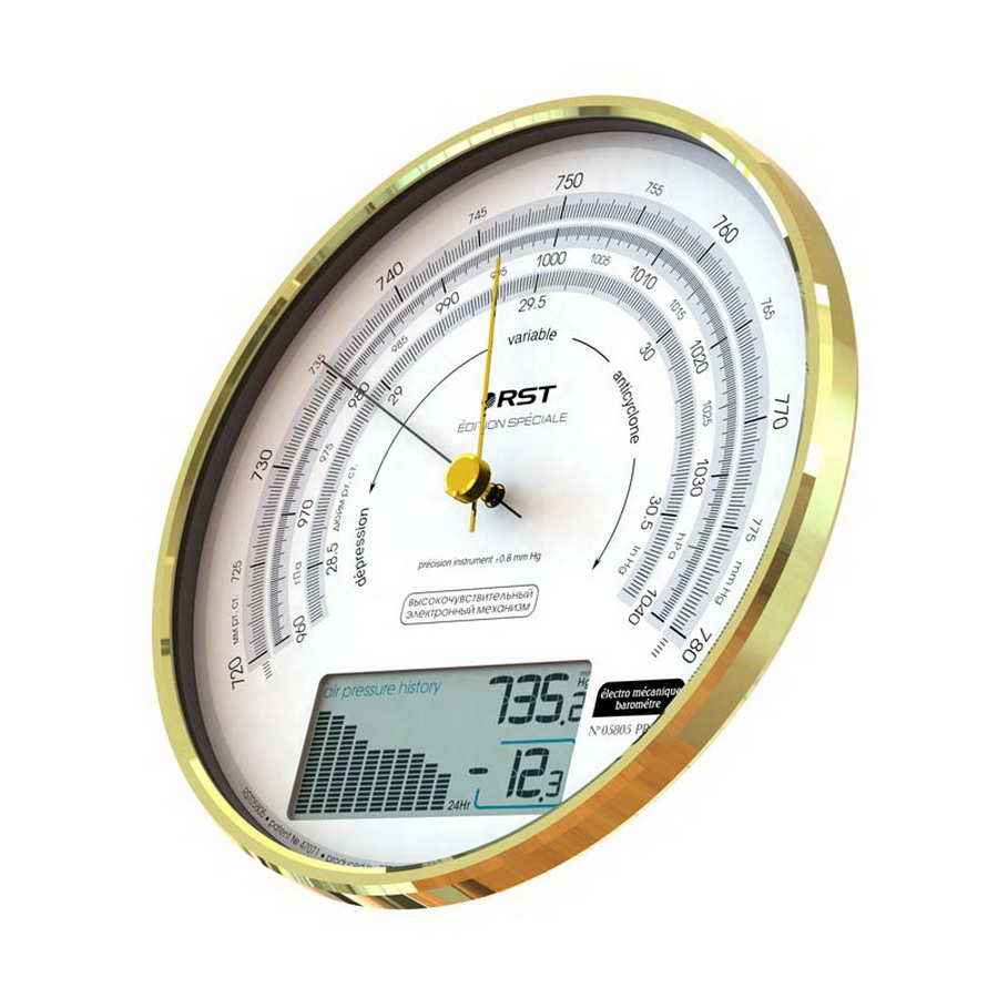 Изображение товара Барометр электромеханический RST №05805