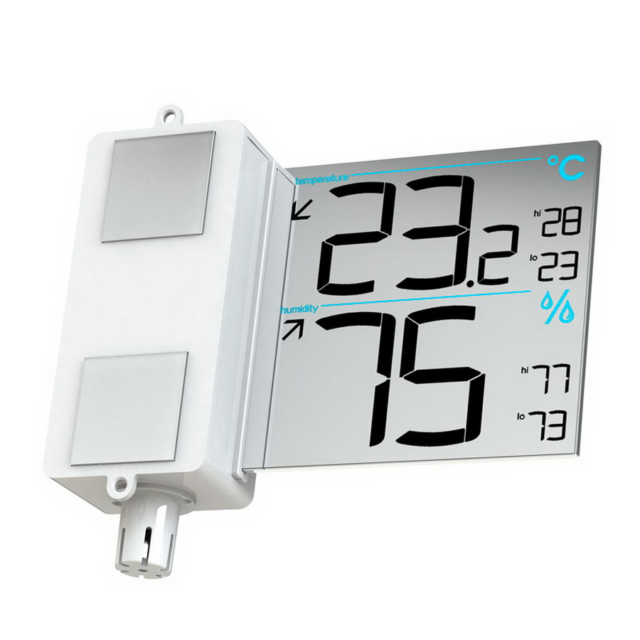 Изображение товара RST 01078 Оконный термометр гигрометр с инверсивным зеркальным дисплеем