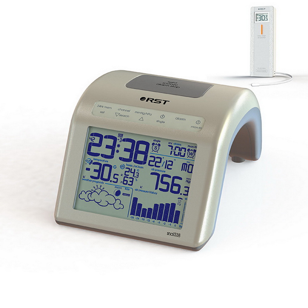 Изображение товара Настольные часы метеостанция RST Snail 338