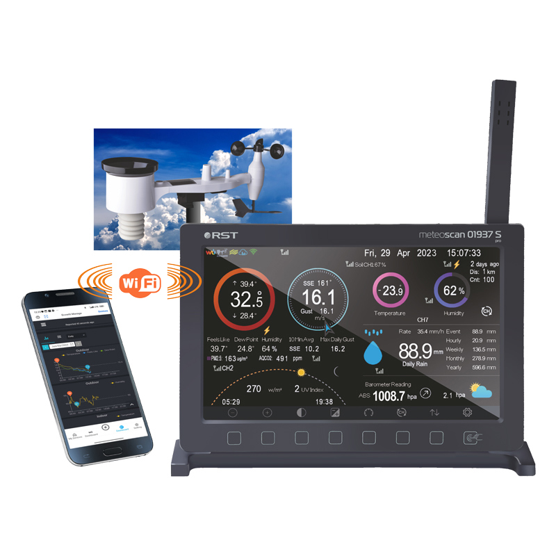 Изображение товара Профессиональная метеостанция RST MeteoScan 937S pro Изображение товара Профессиональная метеостанция RST MeteoScan 937S pro