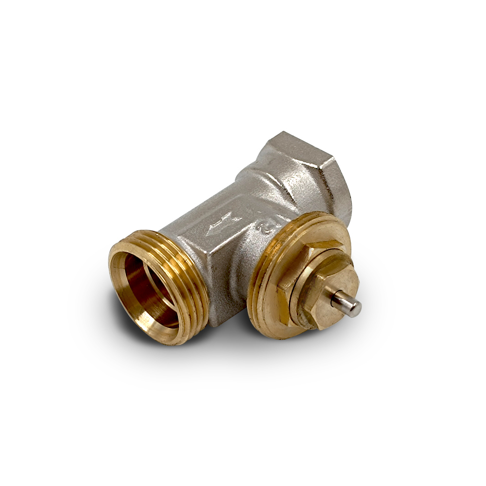 Изображение товара Вентиль для радиатора Primoclima Armature термостатический прямой 1/2х3/4" латунь никель