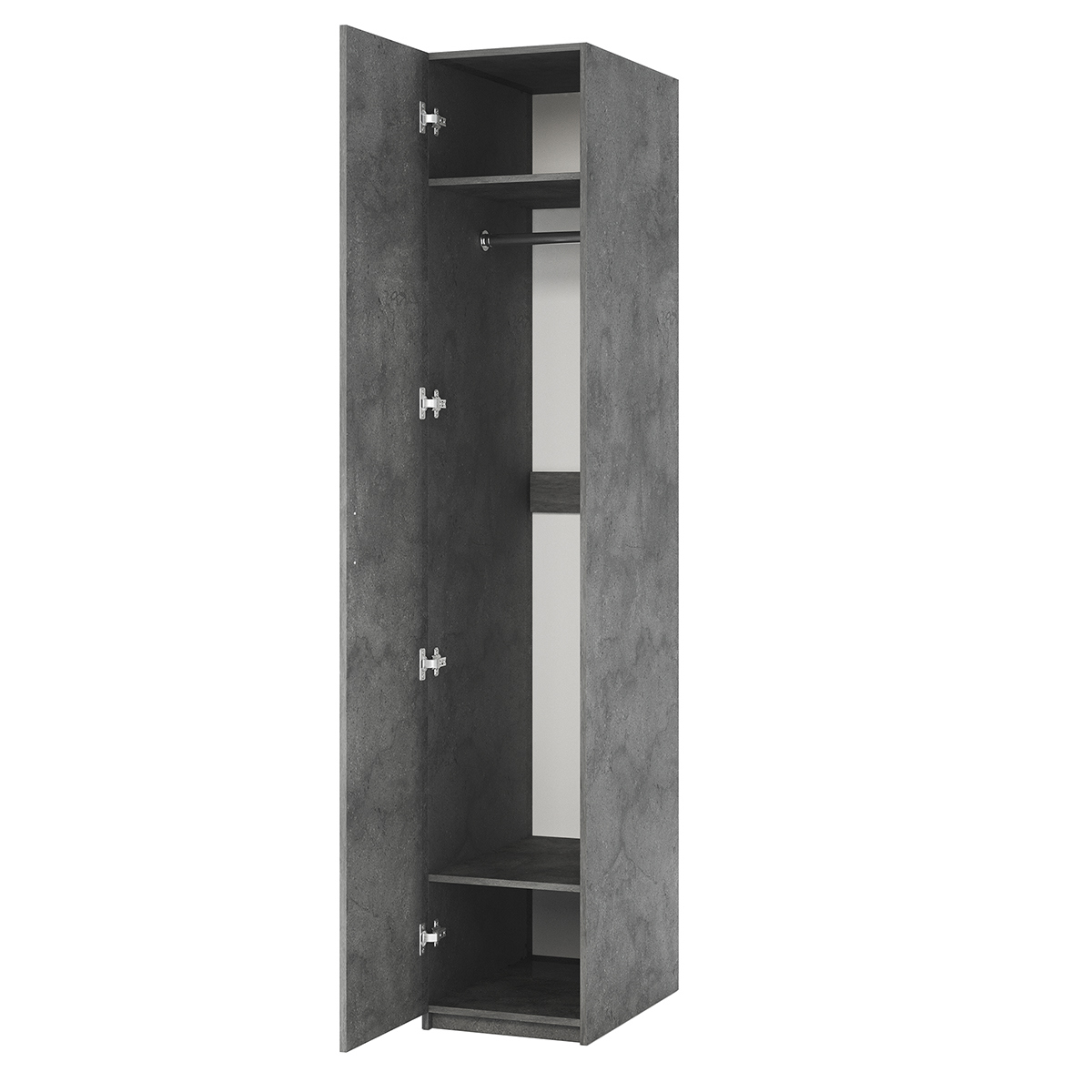 Изображение товара Шкаф распашной Шарм-дизайн ДО-1 40x240x60 см ЛДСП цвет серый ароза реликтовая