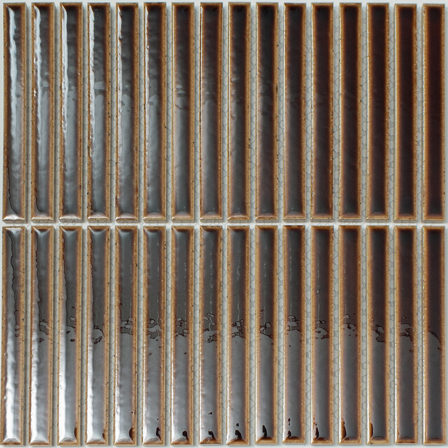 Изображение товара Декоративная керамическая мозаика NSmosaic R-355 коричневая 29.7х29.7 см Изображение товара Декоративная керамическая мозаика NSmosaic R-355 коричневая 29.7х29.7 см