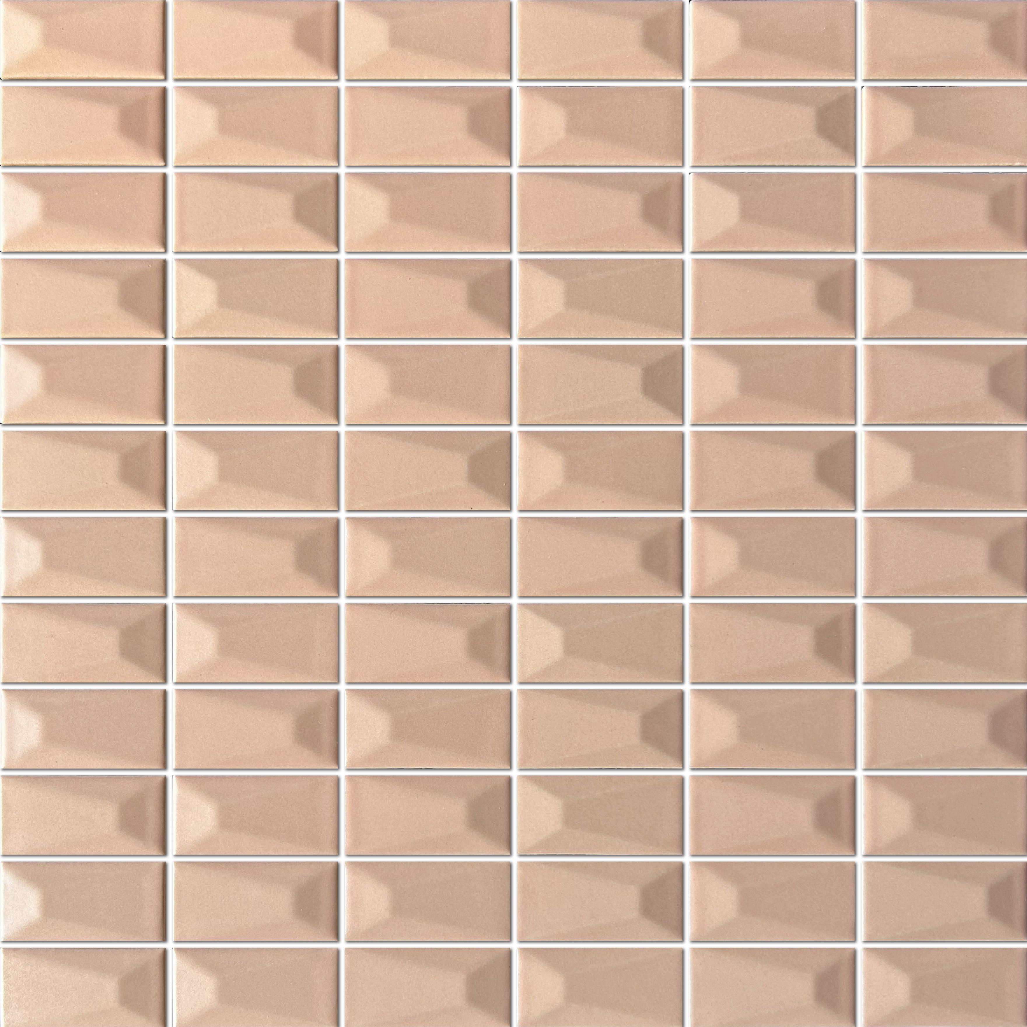 Изображение товара Декоративная керамическая мозаика NSmosaic R-360 30х30 см розовая