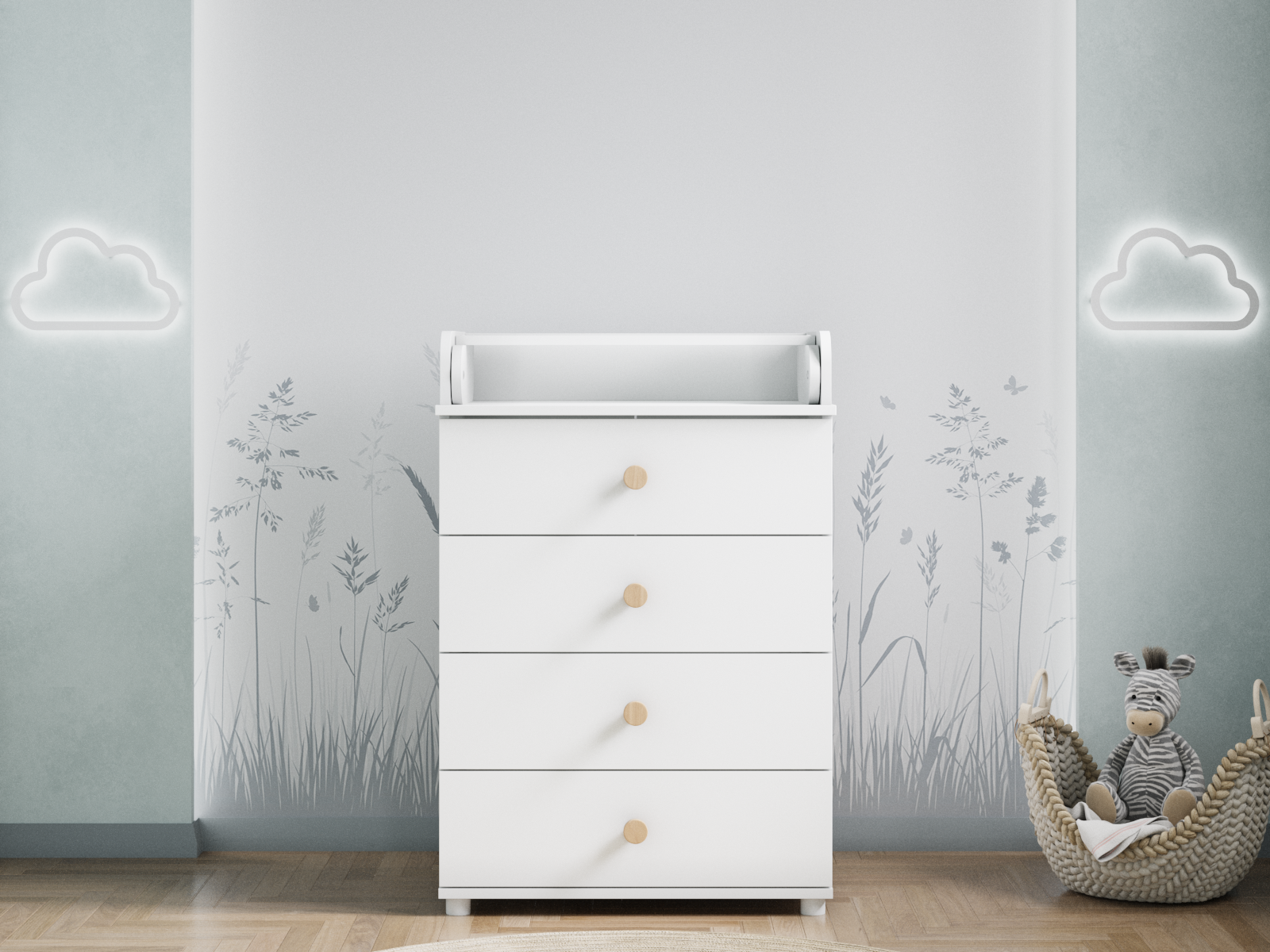 Изображение товара Комод детский Incanto Compact 4 ящика 64х45х83 см ЛДСП цвет белый