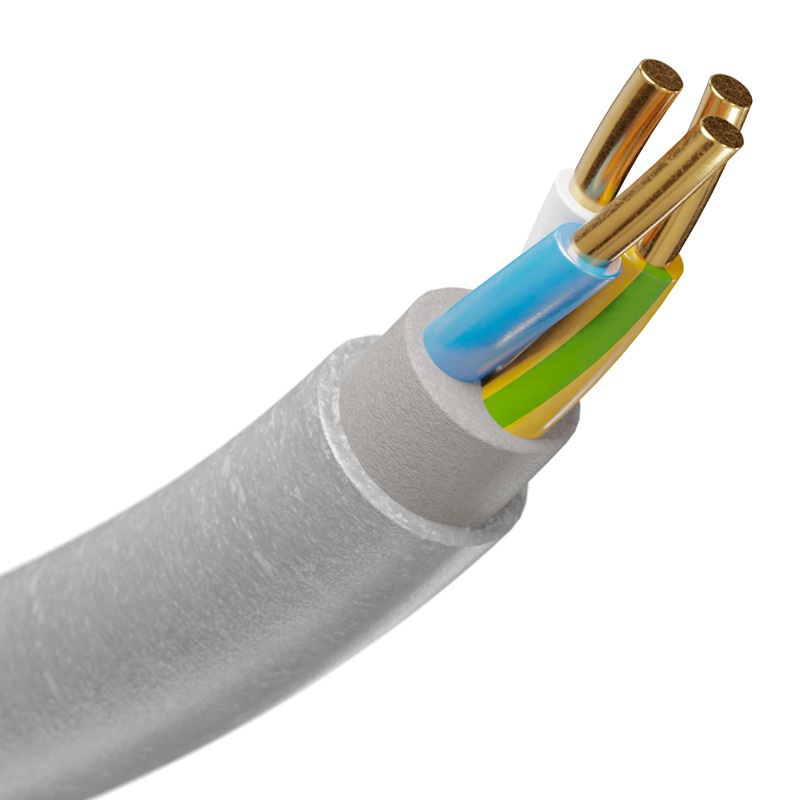 Изображение товара Кабель Elitron NUM-J 3x1.5 5 м ГОСТ цвет серый