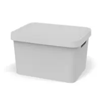 Изображение товара Коробка для хранения Folk прямоугольная светло серый 36х27х21 3 см 4 5 л