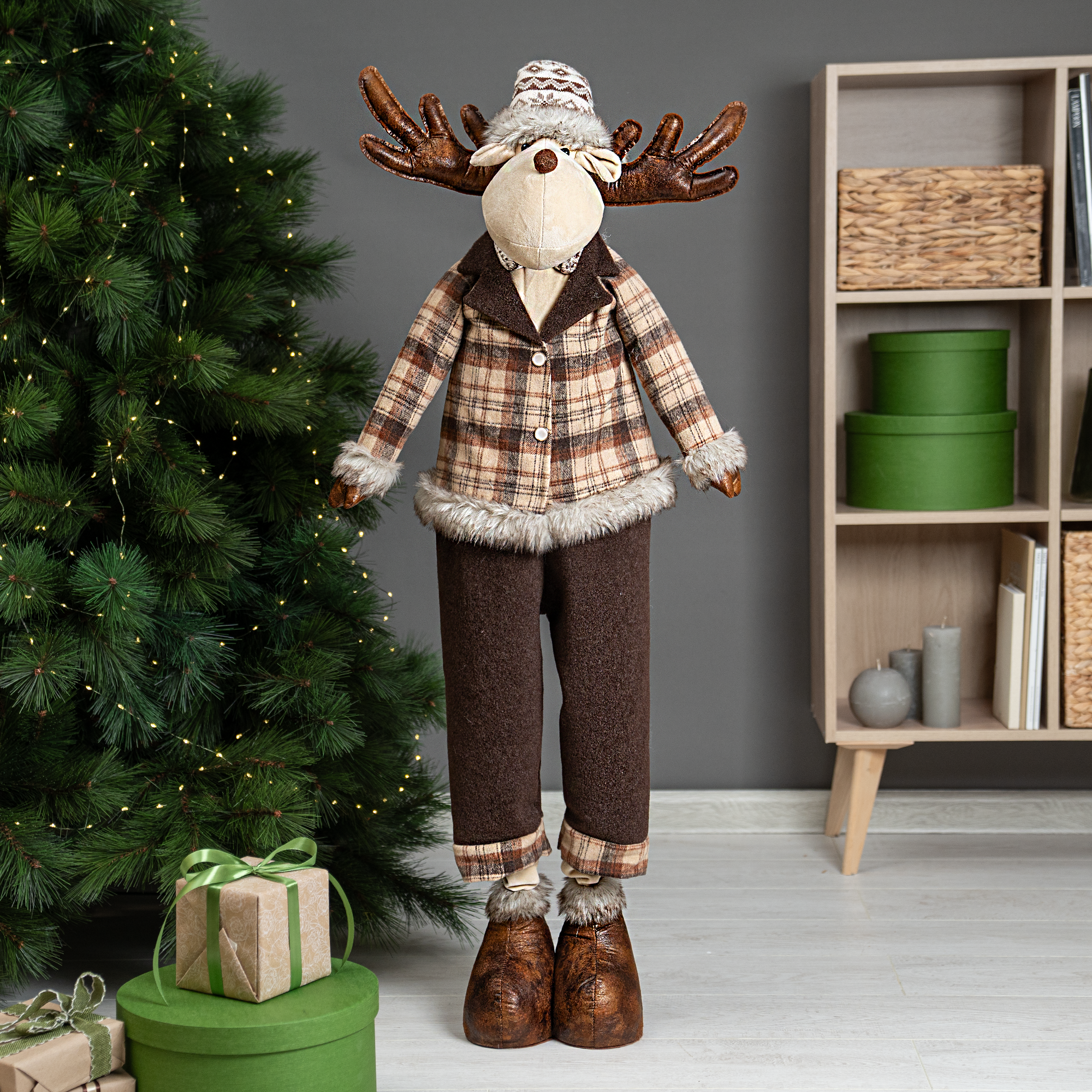 Изображение товара Декоративная фигура олень KREAFORTA 120 см для праздника и декора