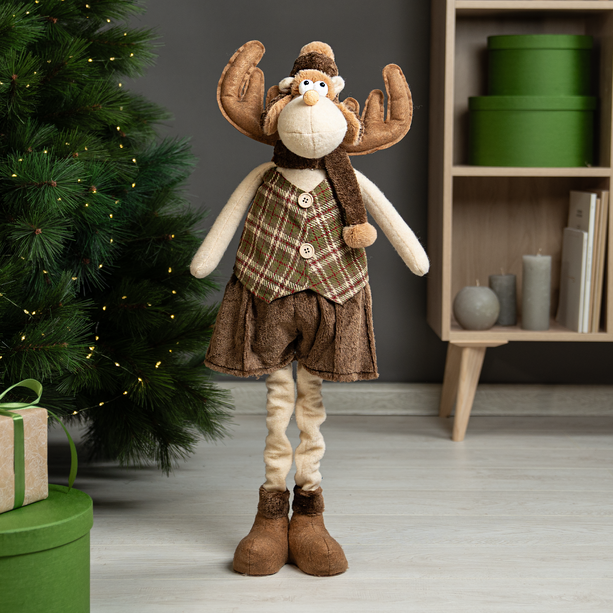 Изображение товара Фигура декоративная KREAFORTA Олень 70 см красный