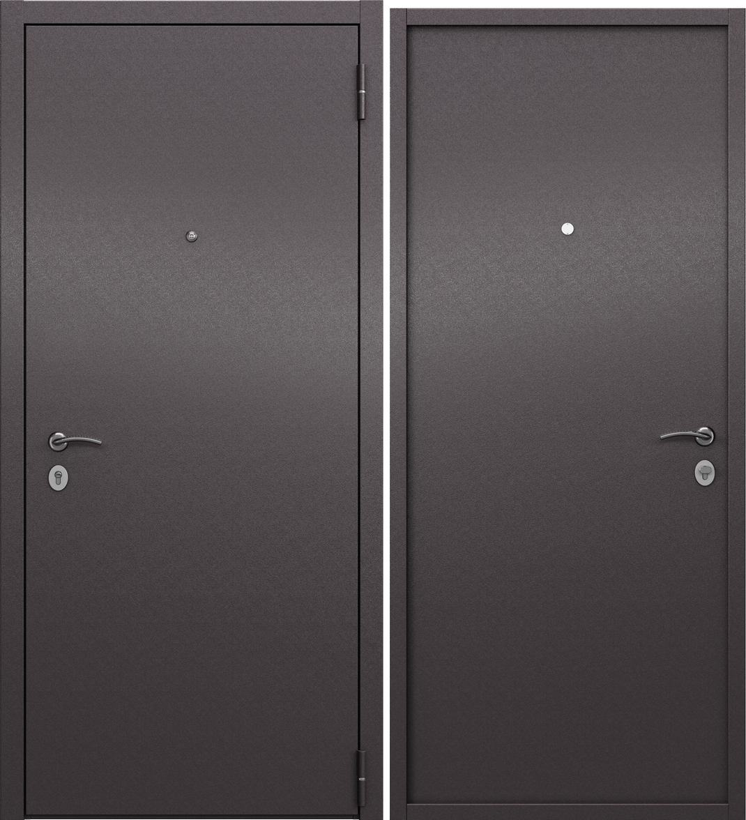 Изображение товара Входная дверь ЭТАЛОН Home Eco правая шахматка шоколад букле