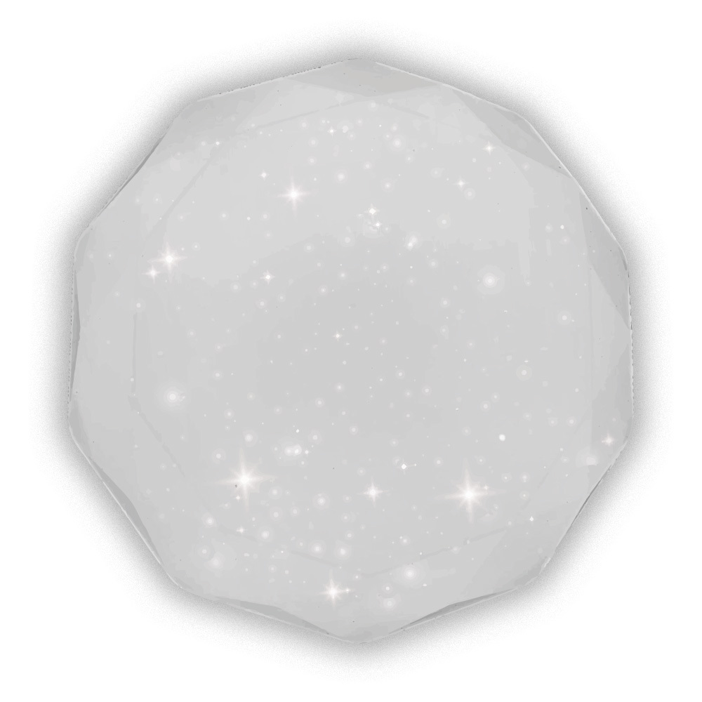 Изображение товара Светильник настенно-потолочный светодиодный Фарлайт Бриллиант 30 м² холодный белый (голубой) свет цвет белый