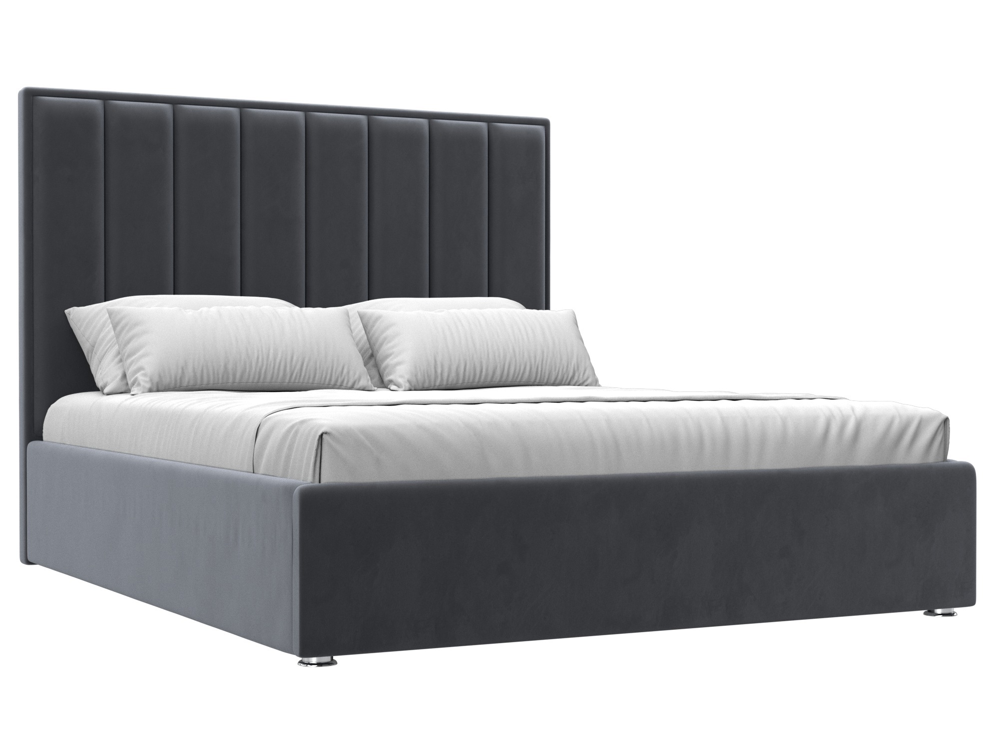 Изображение товара Кровать Афродита 160 с подъемным механизмом и ящиком серый от Лига Диванов