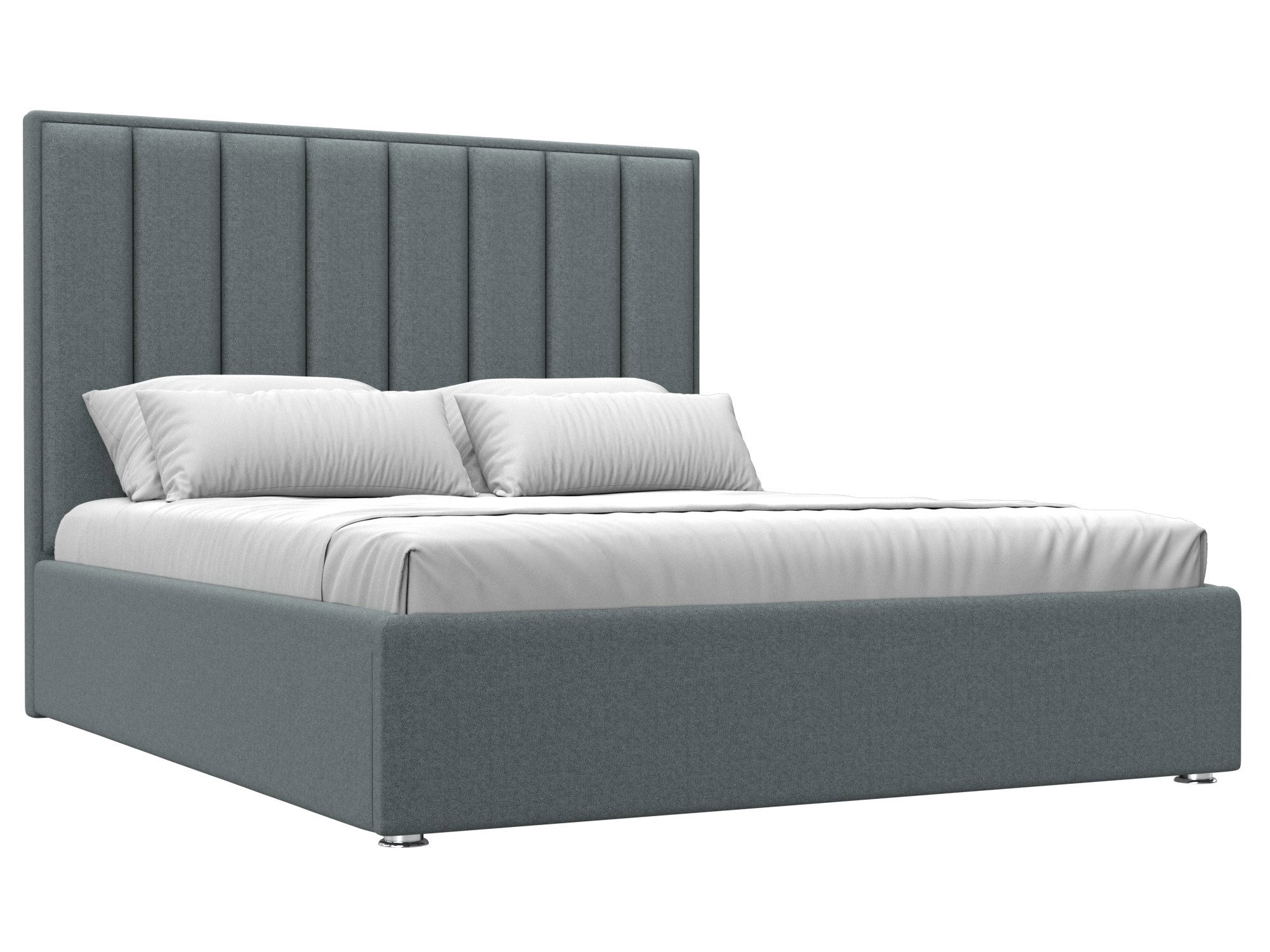 Изображение товара Кровать Афродита 160 см с подъемным механизмом и ящиком серый