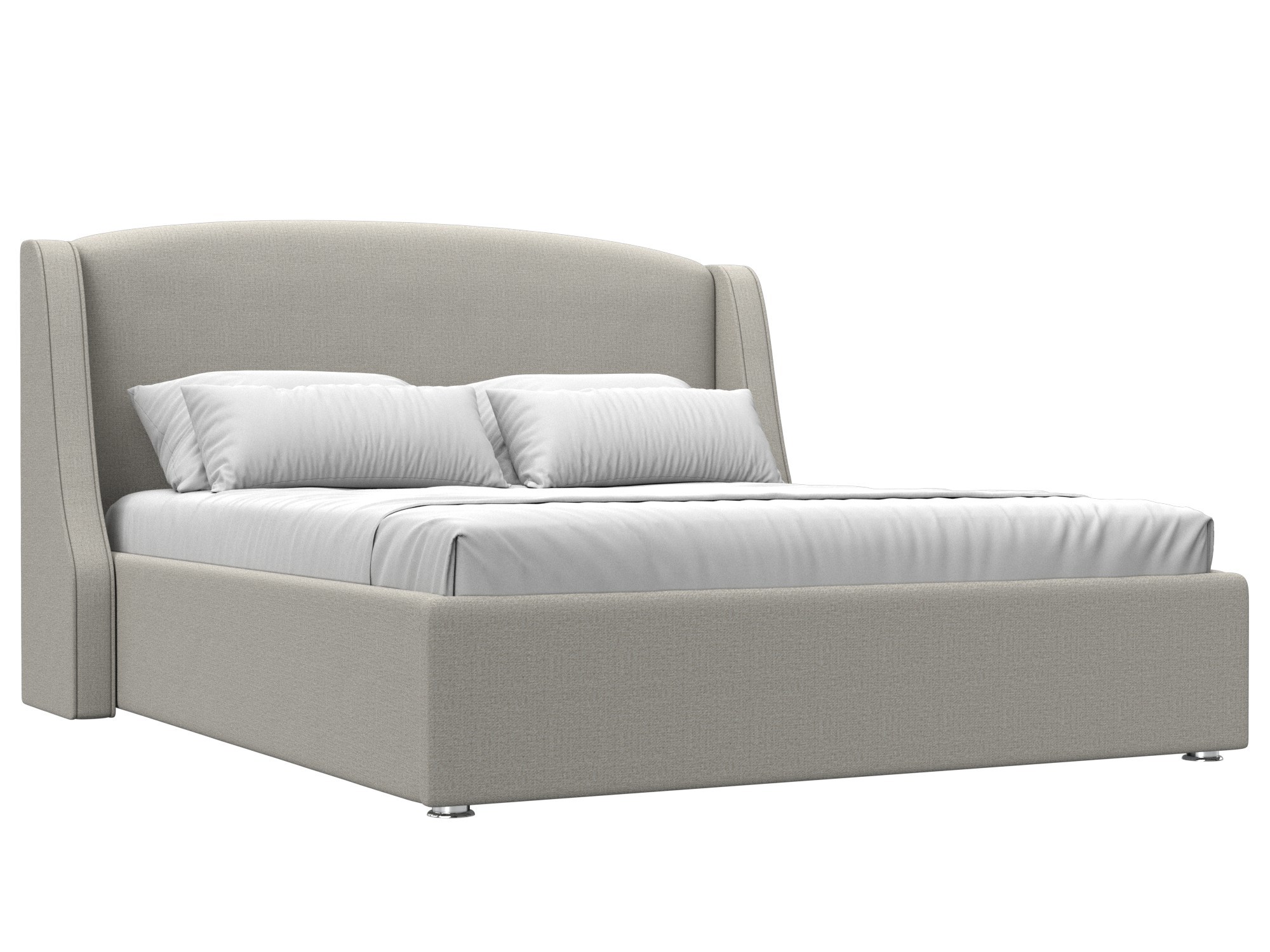 Изображение товара Кровать Лига Диванов Лотос 200x160 см с подъемным механизмом и ящиком бежевый