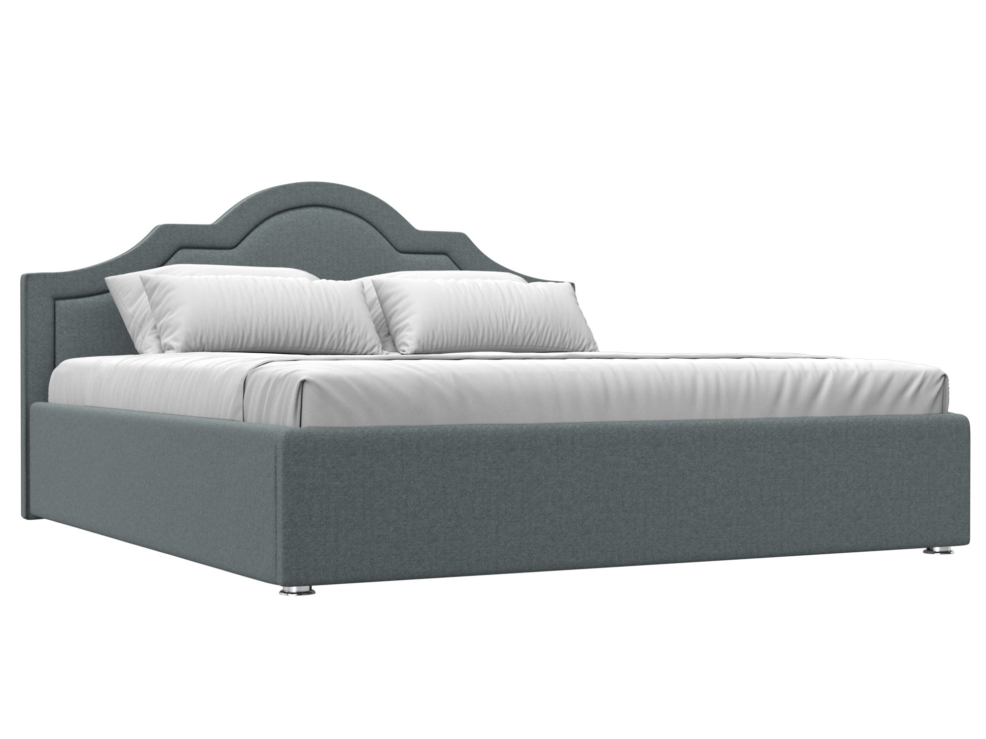 Изображение товара Кровать Афина 180 см с подъемным механизмом и ящиком серый Лига Диванов