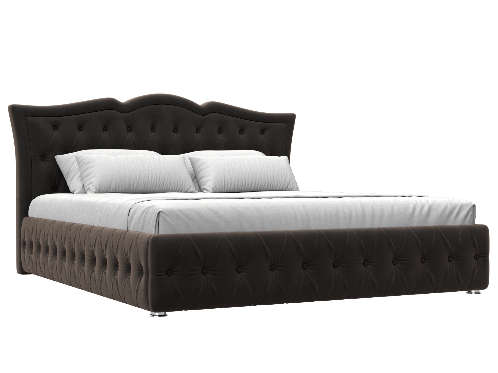 Изображение товара Кровать Герда 180 200x180 см с подъемным механизмом и ящиком коричневая ЛИГА ДИВАНОВ