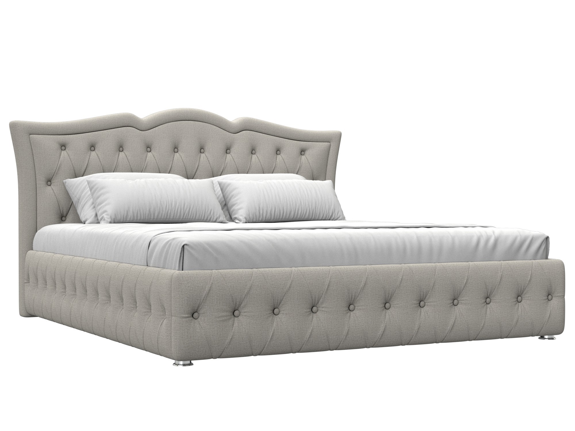 Изображение товара Кровать Герда 180x200 см с подъемным механизмом и ящиком бежевый Лига Диванов