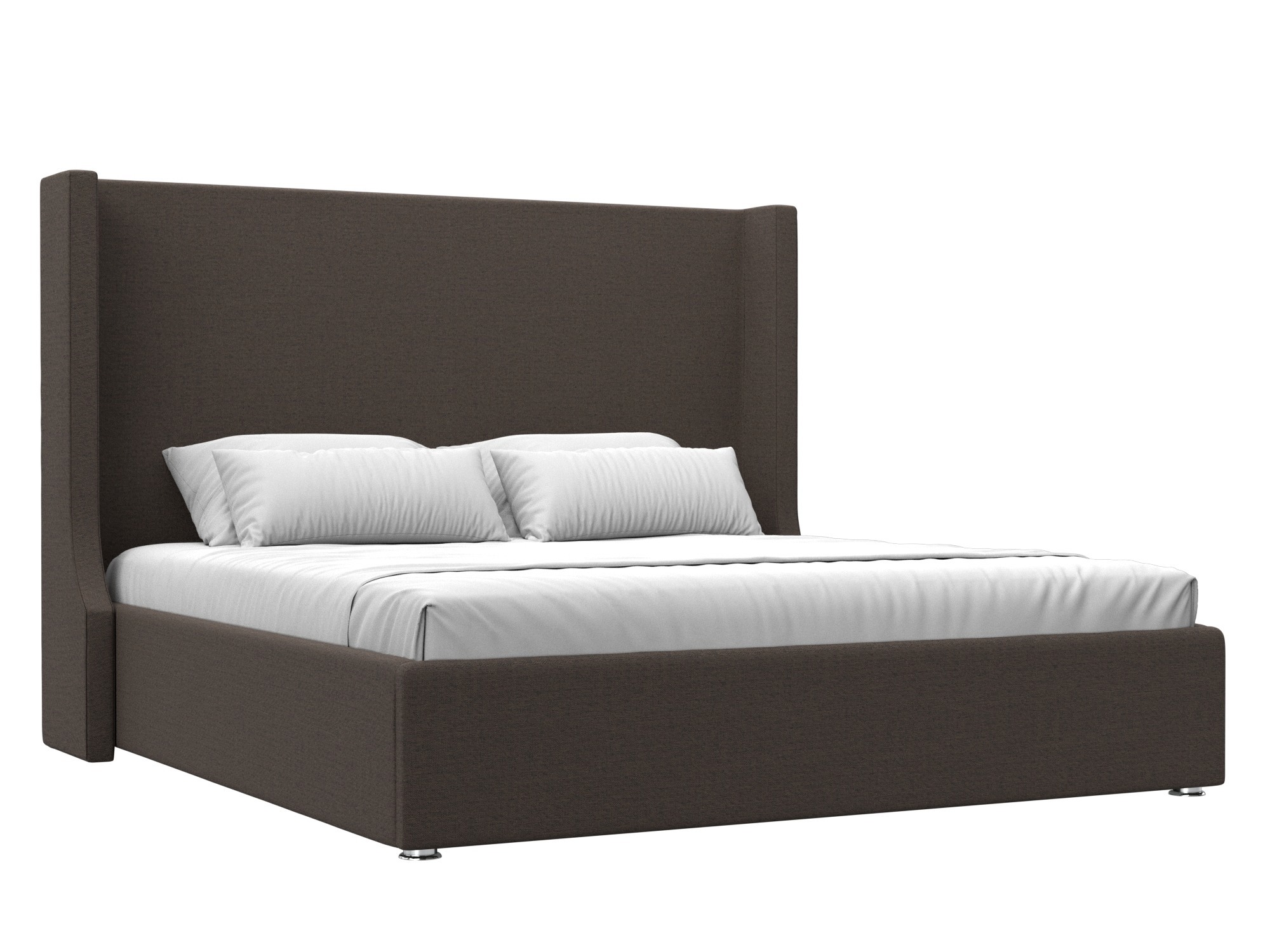 Изображение товара Кровать Ларго 180x200 см с подъемным механизмом и ящиком коричневая