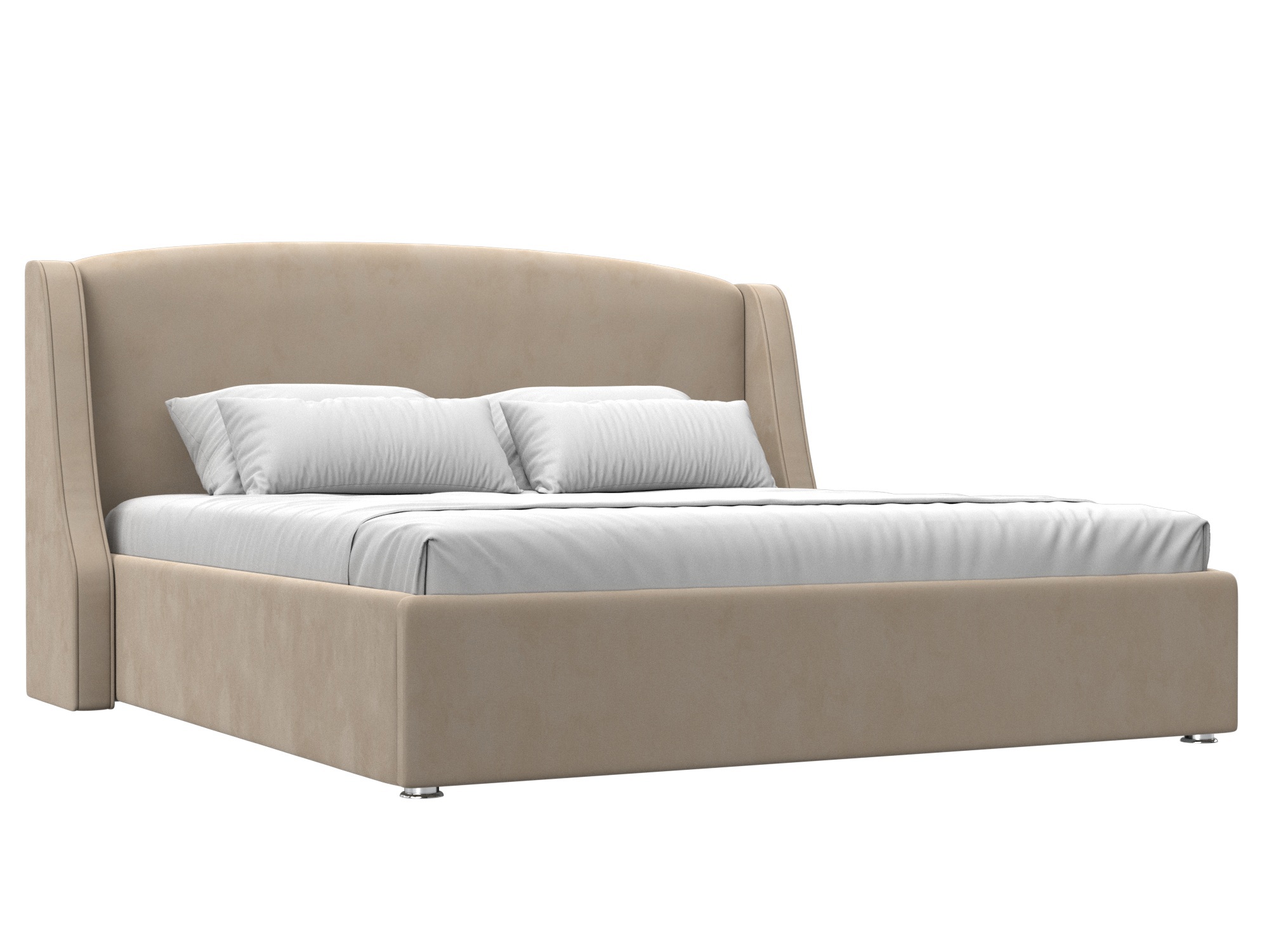 Изображение товара Кровать Лига Диванов Лотос 180x200 см с подъемным механизмом и ящиком бежевый