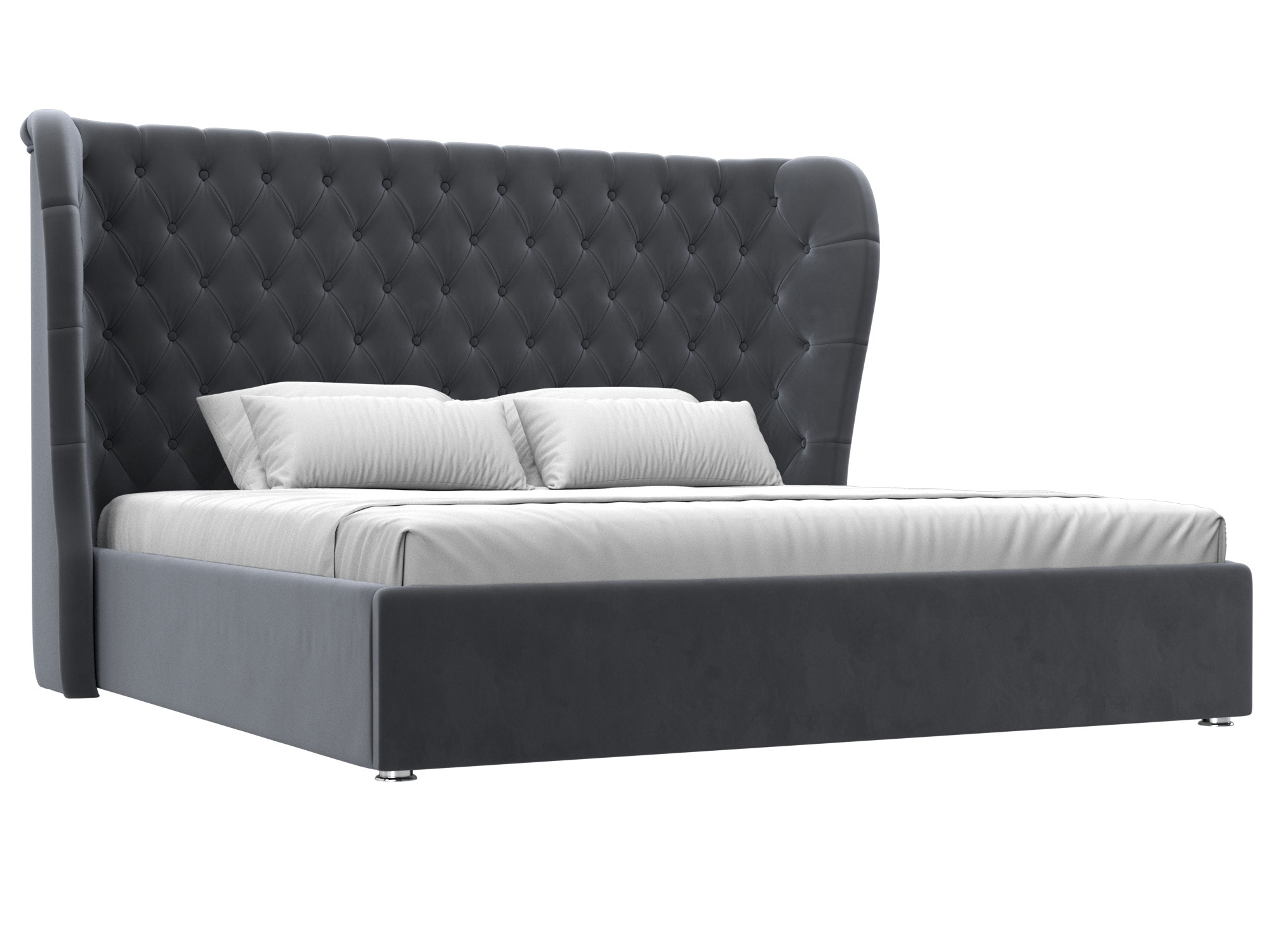 Изображение товара Кровать Лига диванов Далия 200x200 см с подъемным механизмом серый