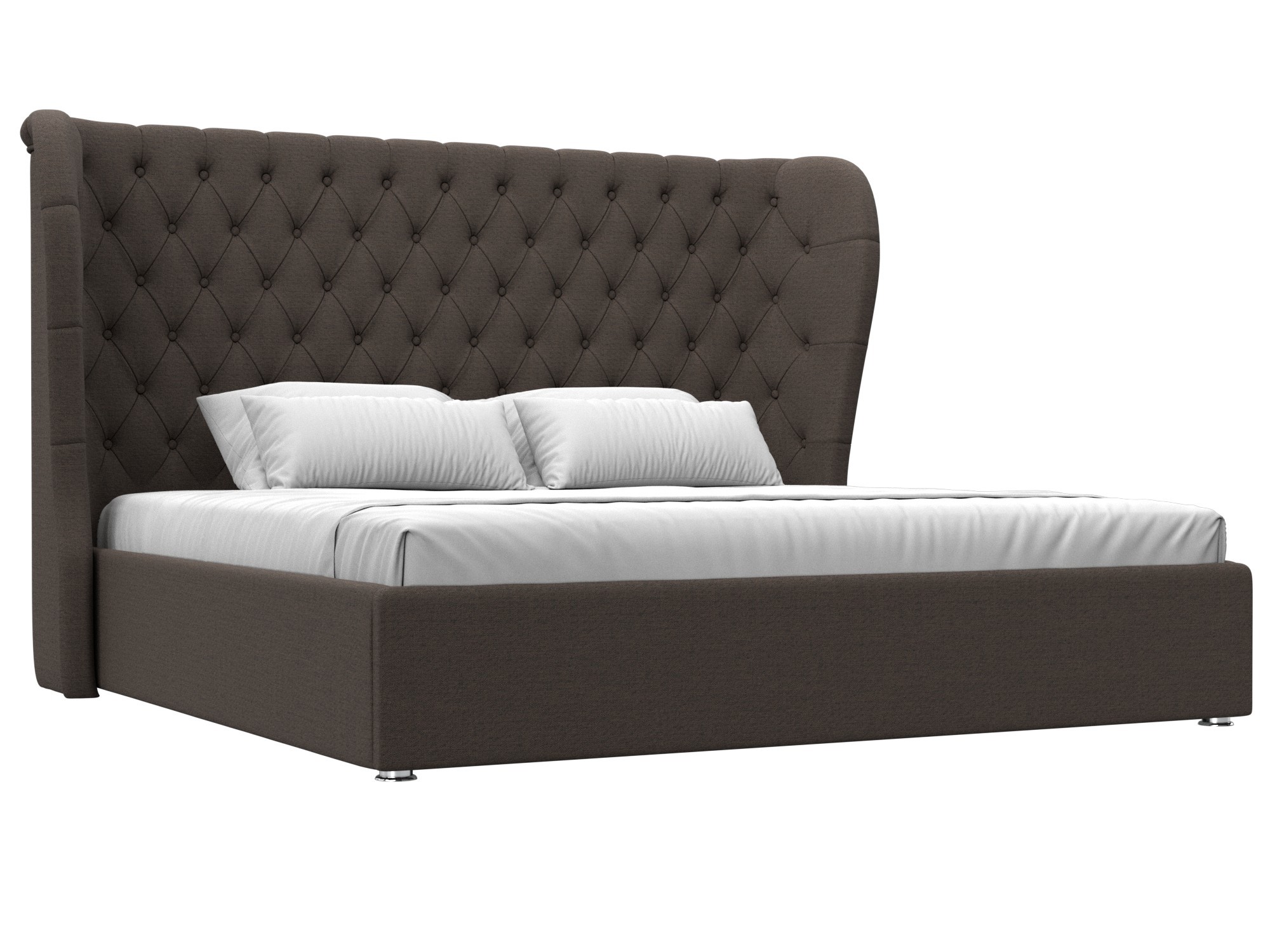 Изображение товара Кровать Лига диванов Далия 200x200 см подъемный механизм цвет амур коричневый