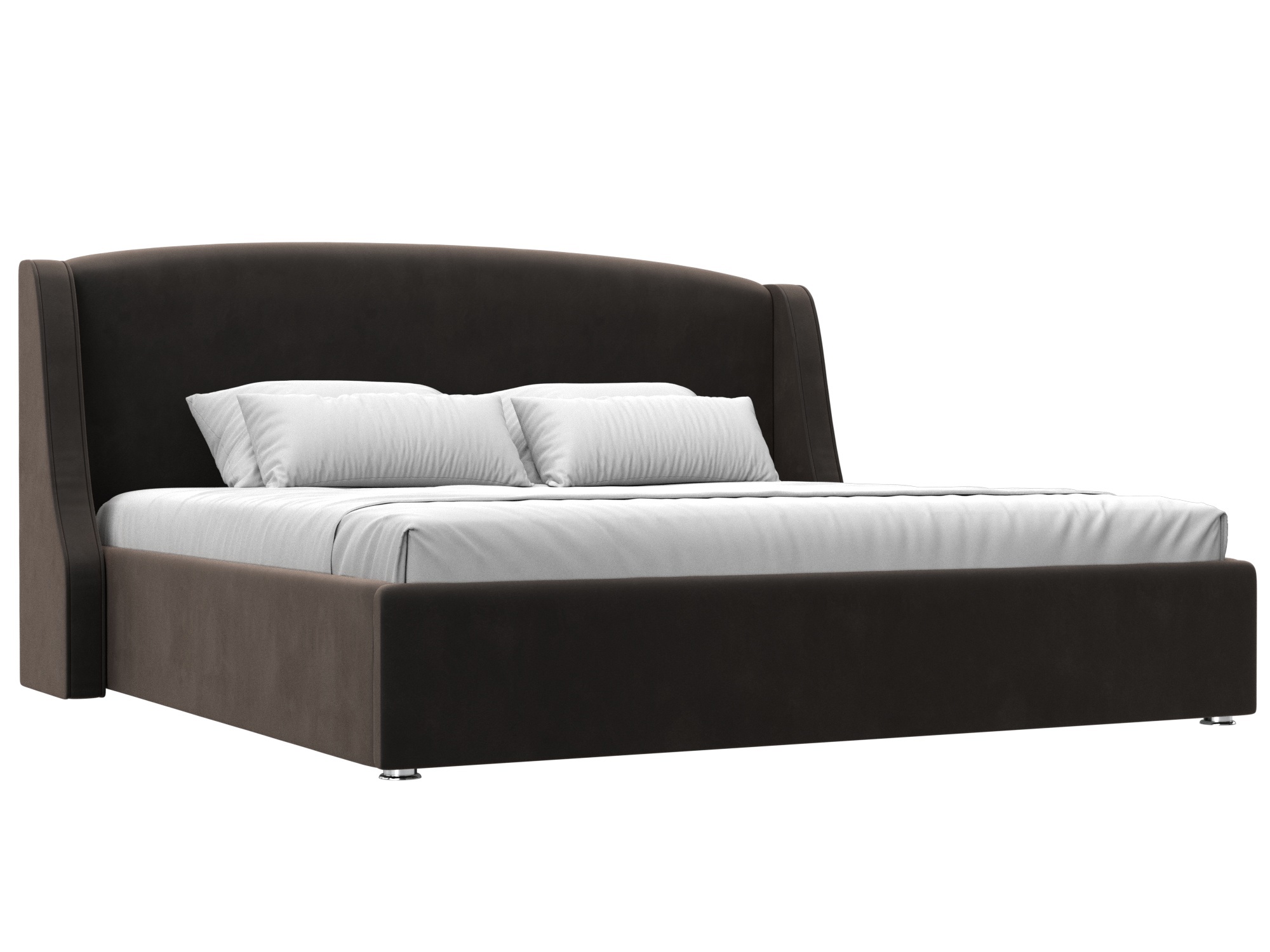 Изображение товара Кровать Лотаос 200x200 см с подъемным механизмом и ящиком коричневый ЛИГА ДИВАНОВ