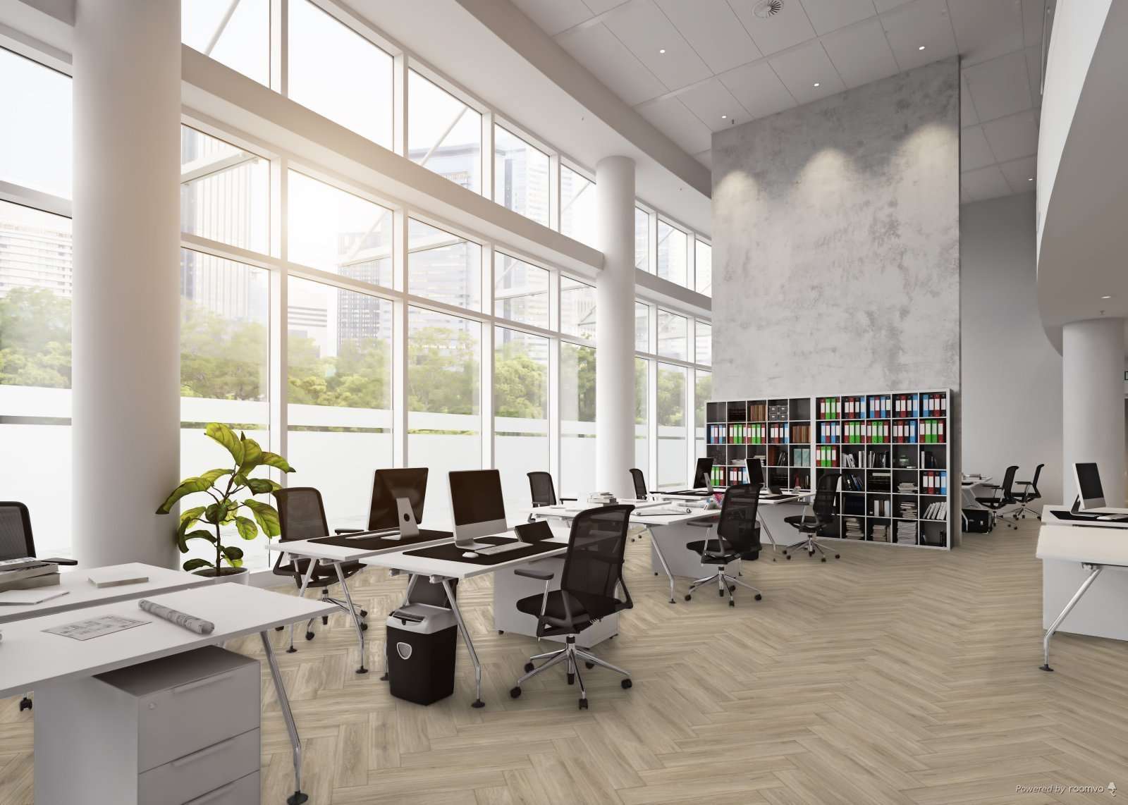 Изображение товара СПК плитка Herringbone Tuscon Oak 42 класс, толщина 6 мм, 1.75 м², Германия