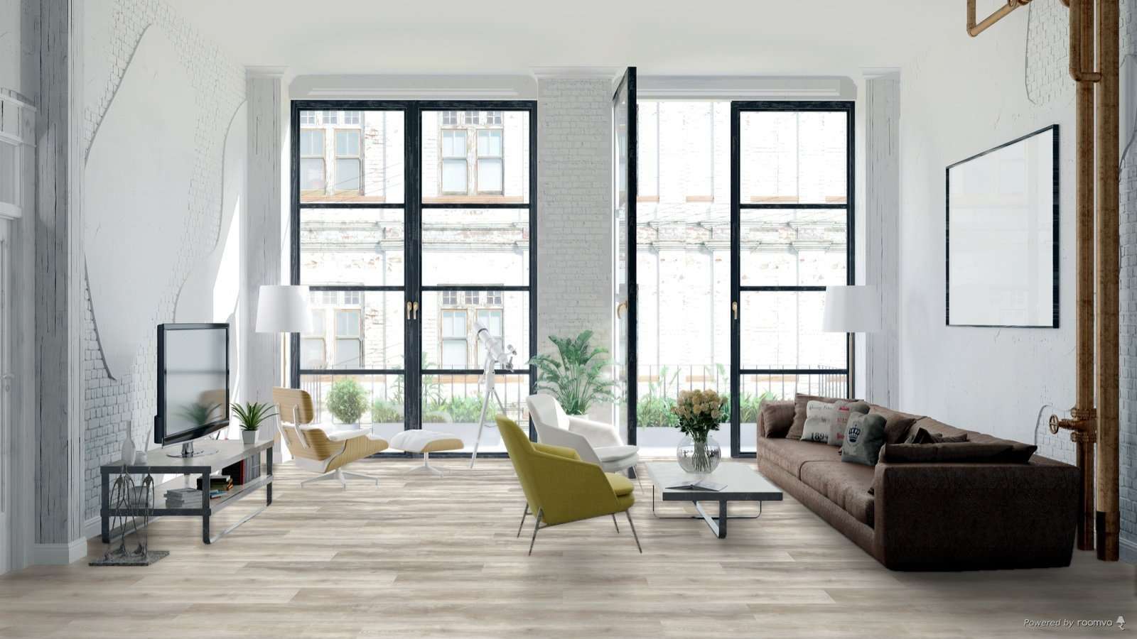 Изображение товара SPC плитка TheFloor P4001 42 класс водостойкая замковая 6 мм бежевый рисунок