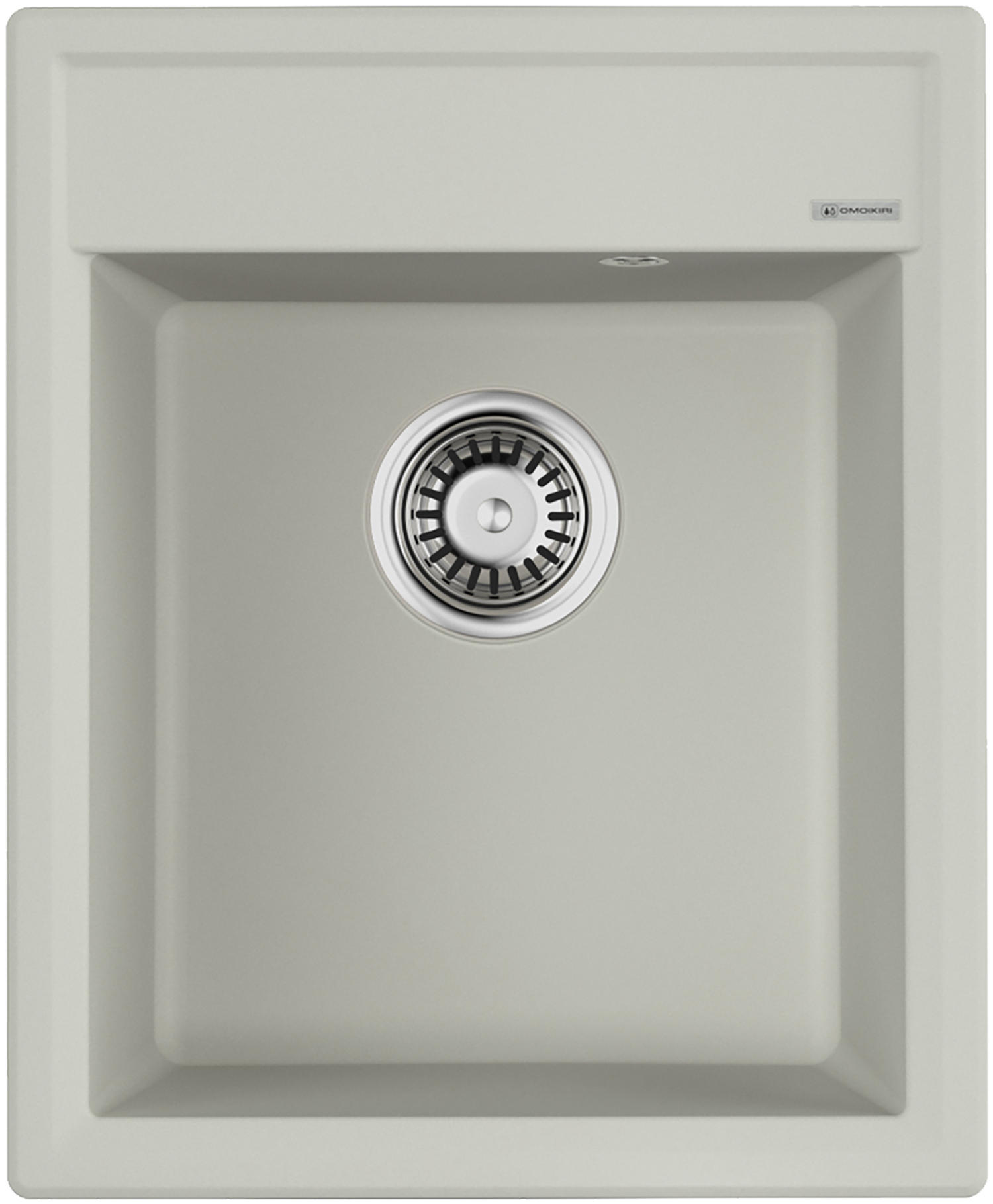 Изображение товара Кухонная мойка OMOIKIRI Daisen 42-PA из искусственного гранита 42x51 см белый